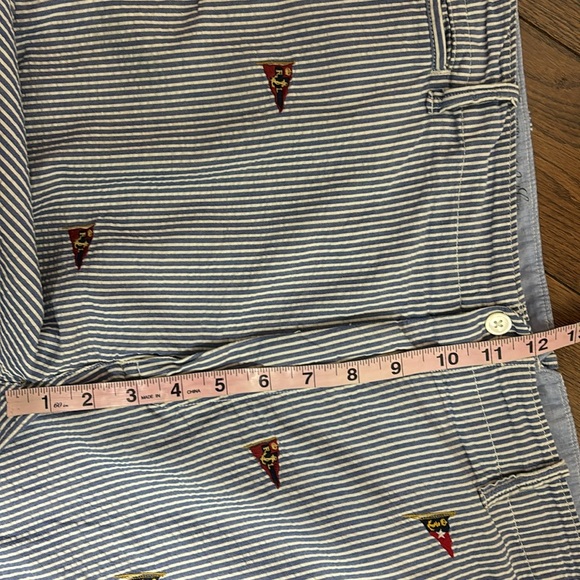POLO RALPH LAUREN Naval Tailor Classic Fit seersucker shorts with flags size 40 - Picture 13 of 16